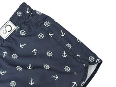 short patterned swimming trunk