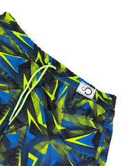 short patterned swimming trunk