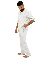 como striped linen Pant Men