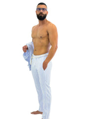 como striped linen Pant Men