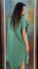 Basic one free size long dress - shirt women