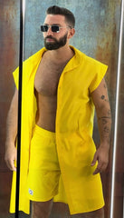 Basic one free size long sleeveless shirt Men