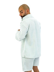 long sleeve oversize striped shirt