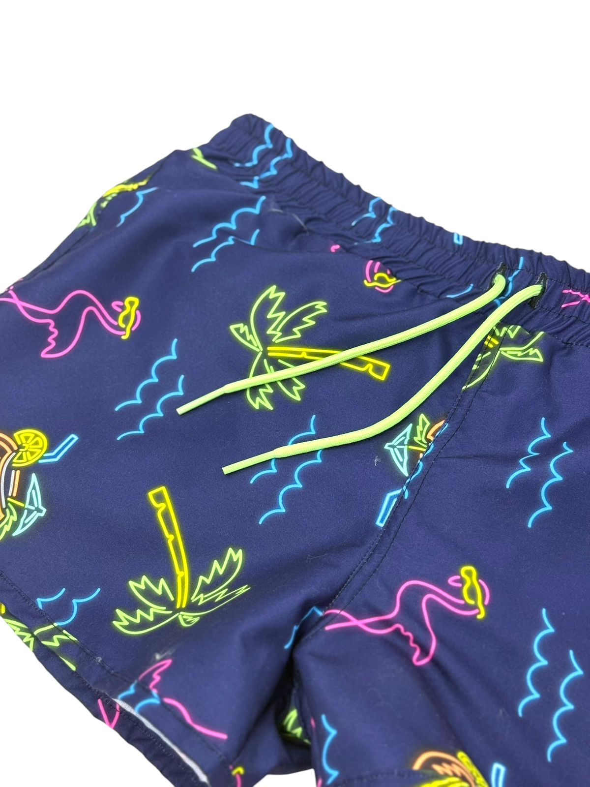 short patterned swimming trunk